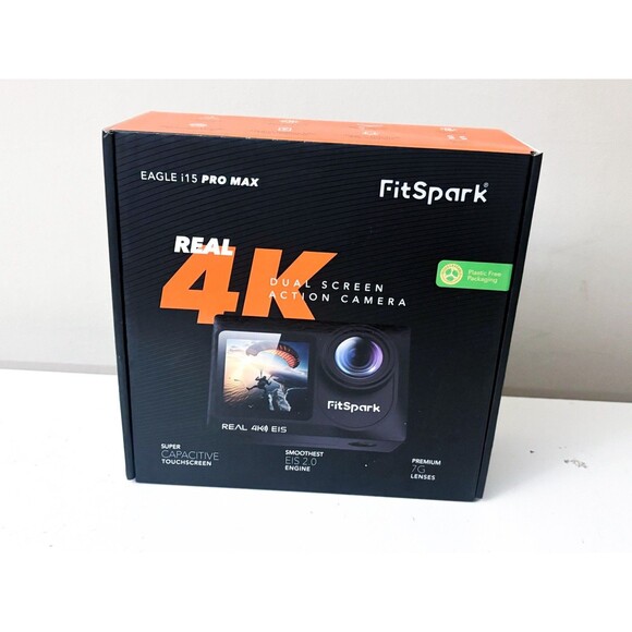 FitSpark Eagle i15 Pro Max Real 4k Dual Touch Screen Action Video Camera - Picture 3 of 16